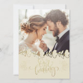  con foto personalizada 招待状 (正面)