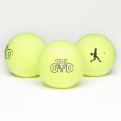 con jugadora y raquetas de tenis テニスボール (マルチ)