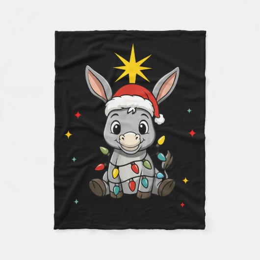 Con Mi Burrito Sabanero Mexican Tuki Tuki Latino X フリースブランケット (正面)