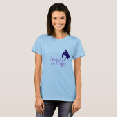 ConC Ladies blue long-sleeve Tシャツ (正面フル)