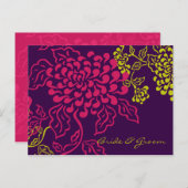 Concenpoフローラ(紫のChartreuse)日付を保存 案内ポストカード (正面/裏面)