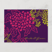 Concenpoフローラ(紫のChartreuse)日付を保存 案内ポストカード (正面)