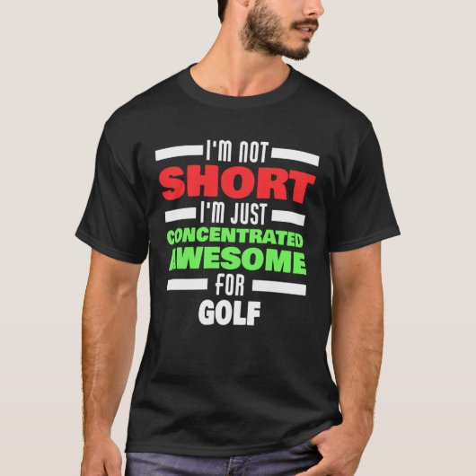 Concentrated Awesome For Golf Saying Golfer Tシャツ (正面)