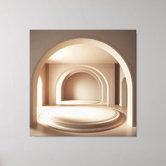 Concentric Arch Platforms キャンバスプリント (正面)