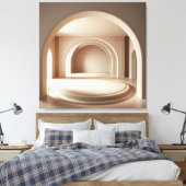 Concentric Arch Platforms キャンバスプリント (インサイチュ (寝室))