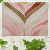 Concentric Heart Blossom キッチンタオル (折り畳み)