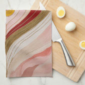 Concentric Heart Blossom キッチンタオル (四つ折り)