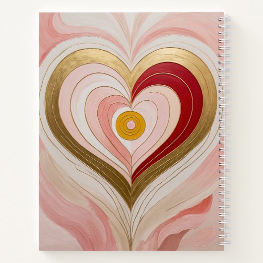 Concentric Heart Blossom ノートブック (裏面)