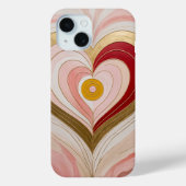 Concentric Heart Blossom Case-Mate iPhoneケース (裏面)