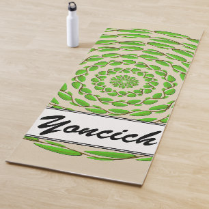 Concentric Leafリングや輪by Kenneth Yoncich ヨガマット