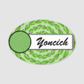 Concentric Leafリングや輪by Kenneth Yoncich 名札 (正面)