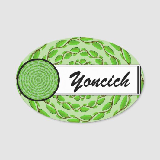 Concentric Leafリングや輪by Kenneth Yoncich 名札 (正面)