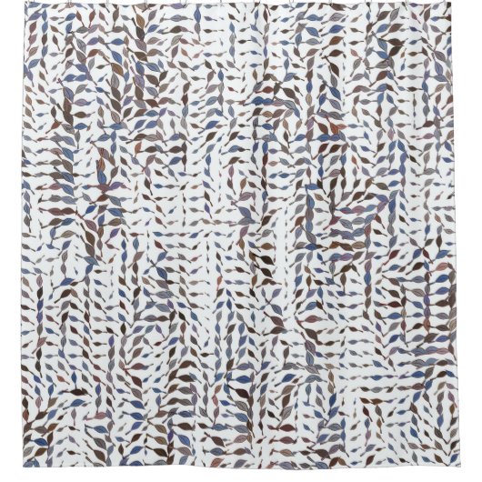 Conceptual background leaves drawing pattern. Styl シャワーカーテン (正面)