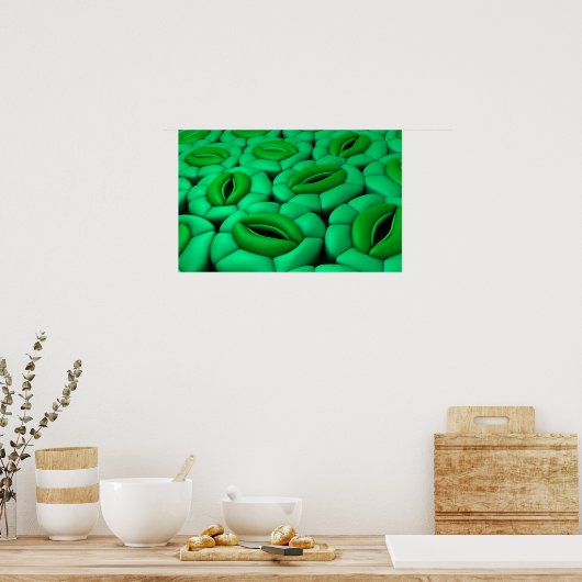 Conceptual Image Of Stomata 1 ポスター (キッチン)