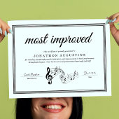 Concert Band, Marching Band, Choir Certificate ポスター