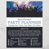 Concert Crowd, Party Event Planner Advertising チラシ (正面)