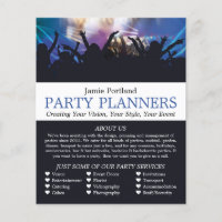 Concert Crowd, Party Event Planner Advertising