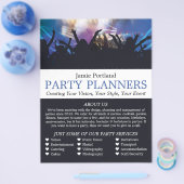 Concert Crowd, Party Event Planner Advertising チラシ (シングル)