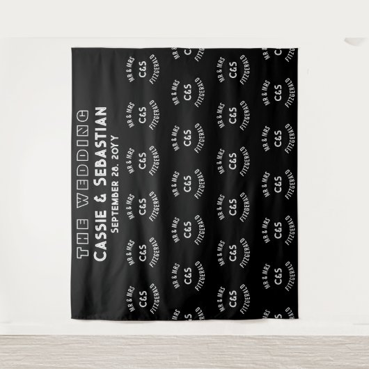 Concert Music Festival Step and Repeat Backdrop タペストリー (正面)