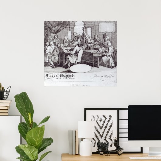 Concert Ticket for Mary's Chapel ポスター (ホームオフィス)