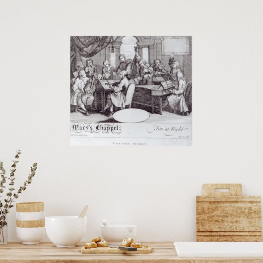 Concert Ticket for Mary's Chapel ポスター (キッチン)