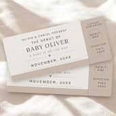 Concert Ticket Pregnancy Announcement
