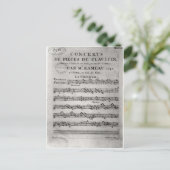 Concerti de Pieces deのスコアシート ポストカード (スタンド正面)