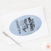 Concertina 感じ The Music Ovalステッカー 楕円形シール (封筒)