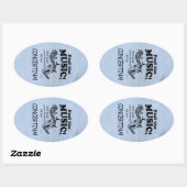 Concertina 感じ The Music Ovalステッカー 楕円形シール (シート)