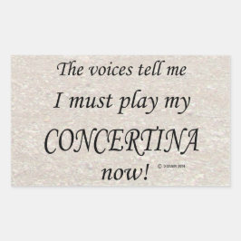 Concertina Voicesが角型のステッ遊クを必要と言う 長方形シール