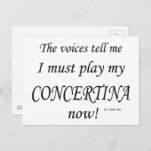 Concertina VoicesがMustと遊言う ポストカード (正面/裏面)