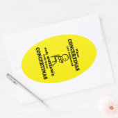 Concertinas Outlored Ovalステッカー 楕円形シール (封筒)