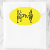 Concertinas Outlored Ovalステッカー 楕円形シール (バッグ)