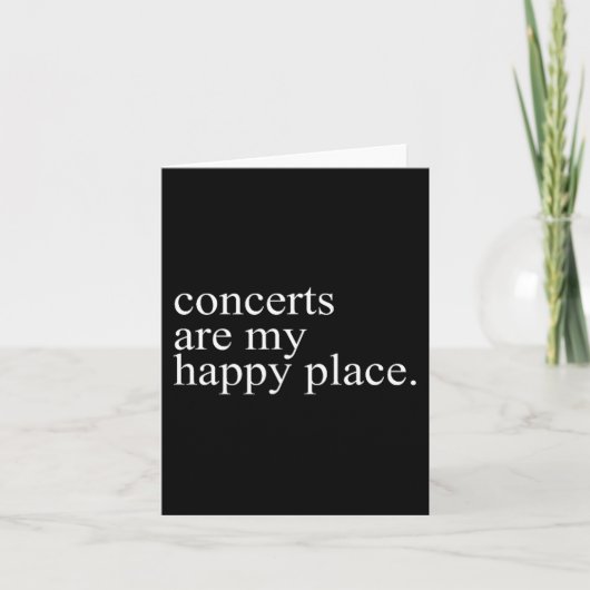 Concerts Are My Happy Place Funny Concerts Lover M カード (正面)