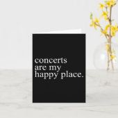 Concerts Are My Happy Place Funny Concerts Lover M カード (黄色い花)