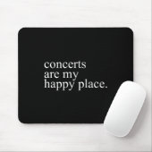 Concerts Are My Happy Place Funny Concerts Lover M マウスパッド (マウス)
