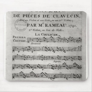 「Concerts de Pieces deのためのシートを記録して下さい マウスパッド