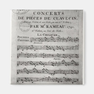 「Concerts de Pieces deのためのシートを記録して下さい マグネット