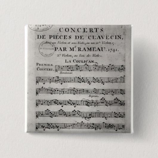 「Concerts de Pieces deのためのシートを記録して下さい 缶バッジ (正面)