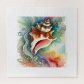 Conch Shell 160724AREF203 - Watercolor ジグソーパズル (横)