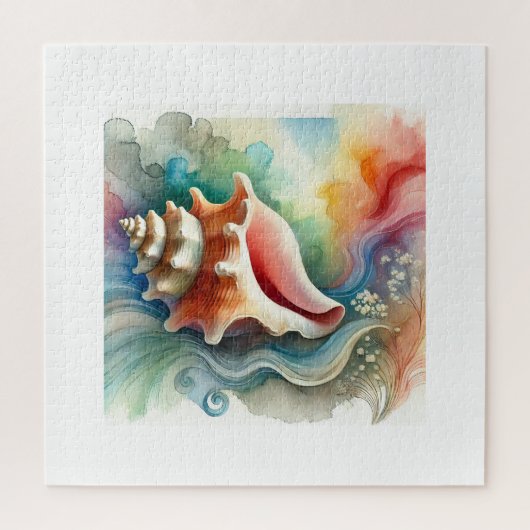 Conch Shell 160724AREF203 - Watercolor ジグソーパズル (縦)