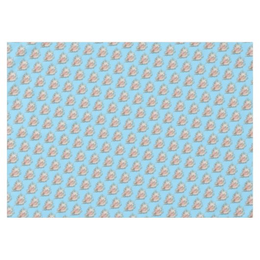 Conch Shell "Beach Life" テーブルクロス (正面(横))