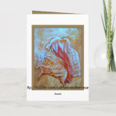 Conch Shell Happy Birthday カード (裏面)