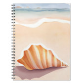 Conch Shell | Ocean Seashell Coastal Beach ノートブック (正面)