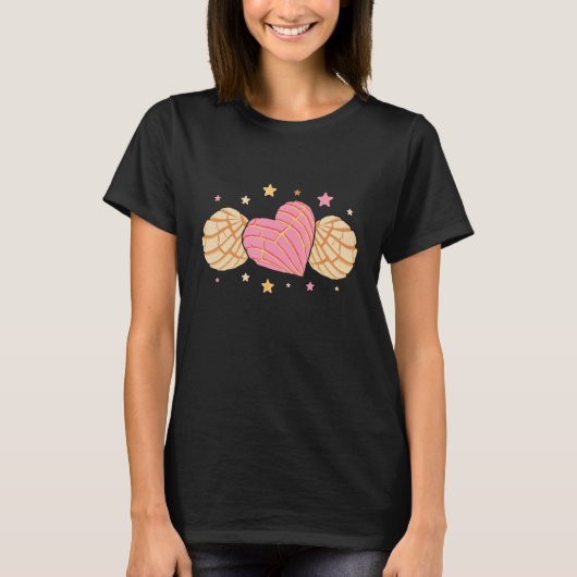 Conchas Pan Dulce Latina Mexican Mujer Concha Past Tシャツ (正面)