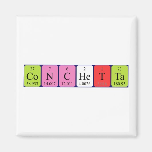 Conchetta定期テーブル名磁石 マグネット (正面)