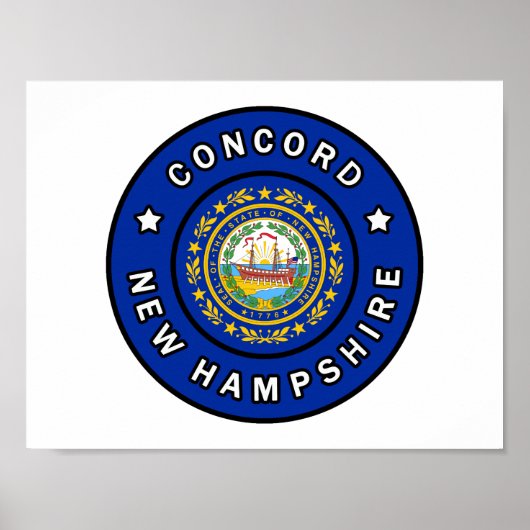Concord New Hampshire ポスター (正面)