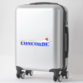 Concorde Jet with Bold Blue Text シール (スーツケース)