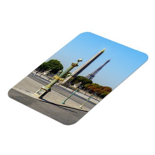 Concorde Luxor Obelisk and Eiffel Tower  - Paris マグネット (左側)
