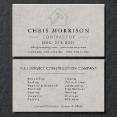 Concrete Building Construction Contractor 名刺